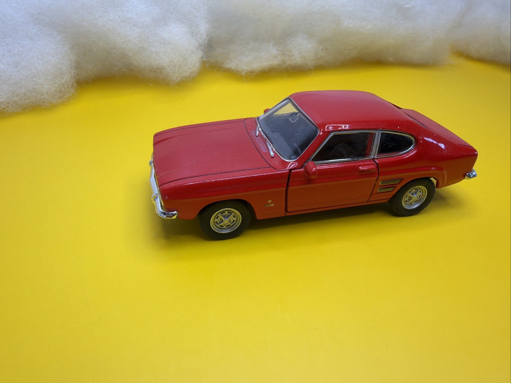 Welly 1969 Ford Capri Red 1:34 1:39 Scales 4.5 Inch Diecast Model No Box7