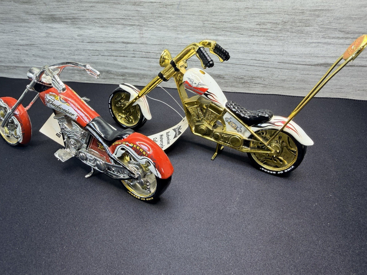 2 Budweiser Chopper Motorcycle Collectibles without box The Hamilton Collection9