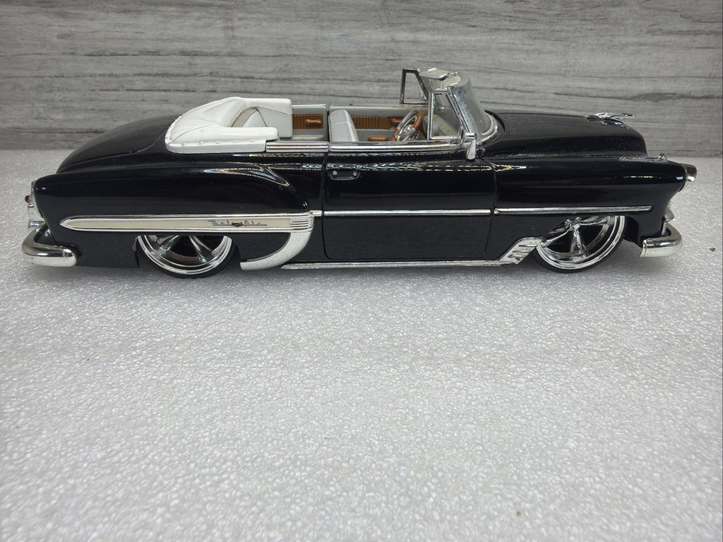 Jada Toys Dub Street Low 1:24 Scale BLACK 1953 Chevy Bel Air Convertible  NO BOX0