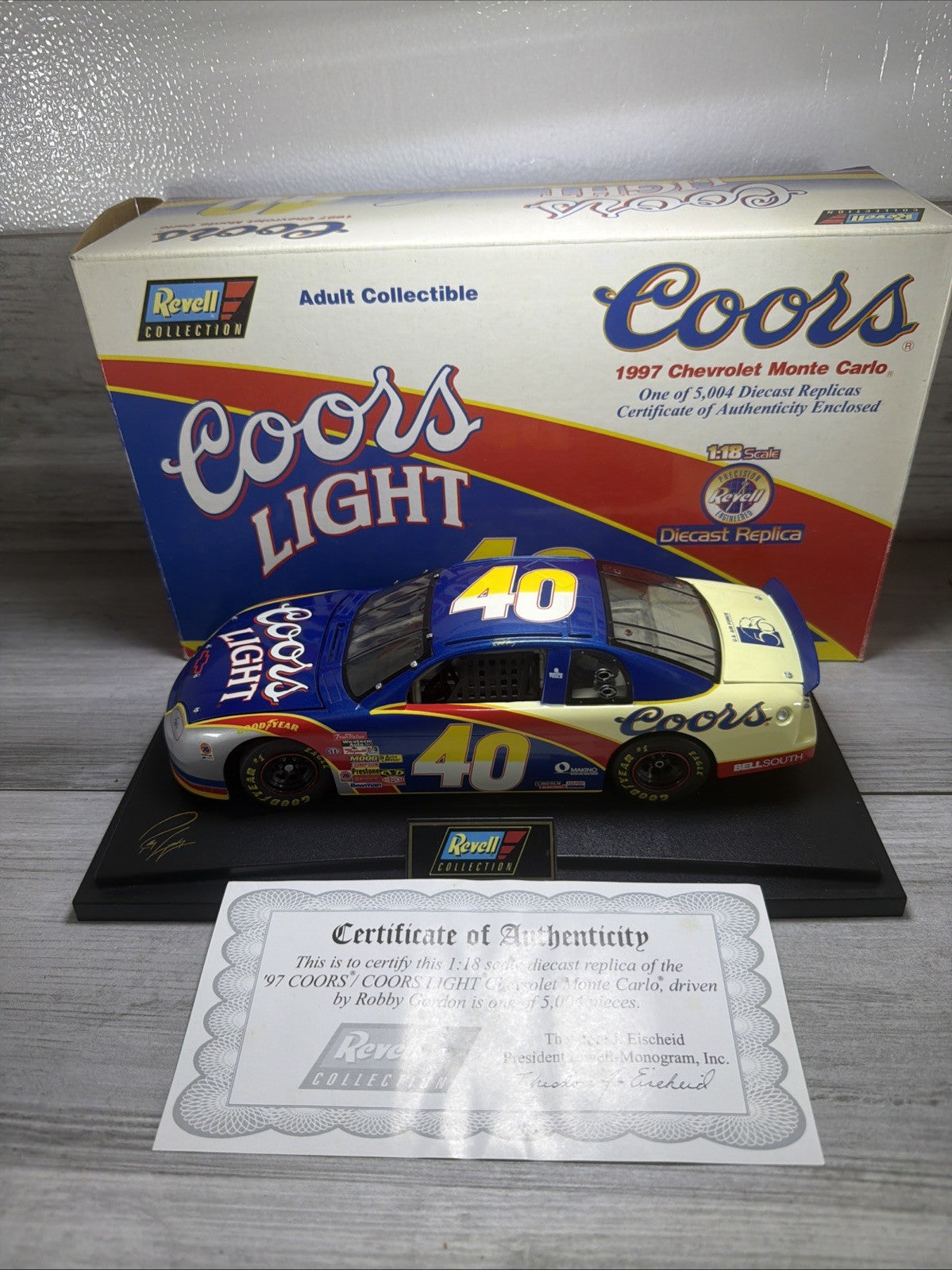 Revell 1997 Robby Gordon #40 Coors Light Monte Carlo 1:18 Scale Diecast 1/50040