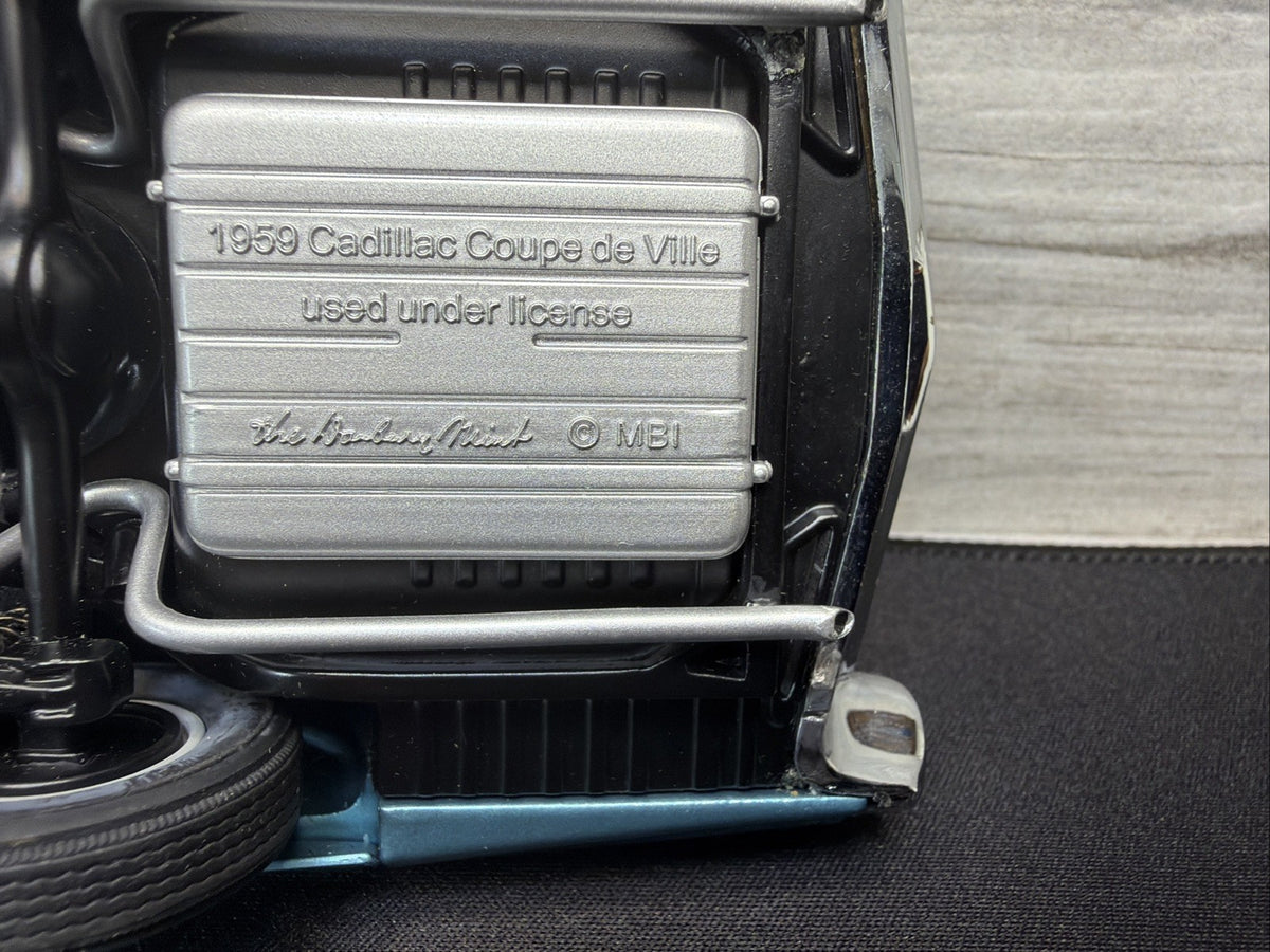 Danbury Mint 1959 Cadillac Coupe de Ville No Box Nice Blue Minor Damage18