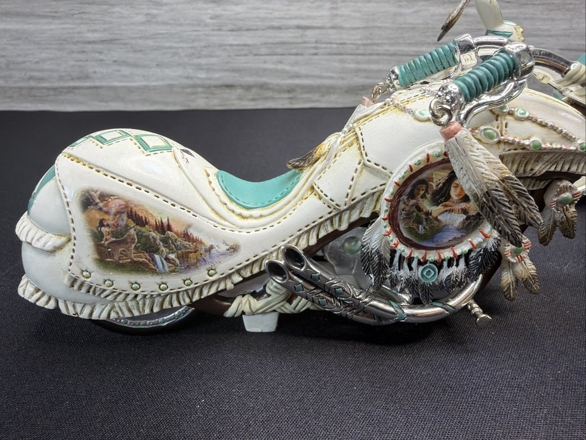 Vintage Bradford Exchange ‘Mystic Cruiser' Indian Native American Motorcycle X22