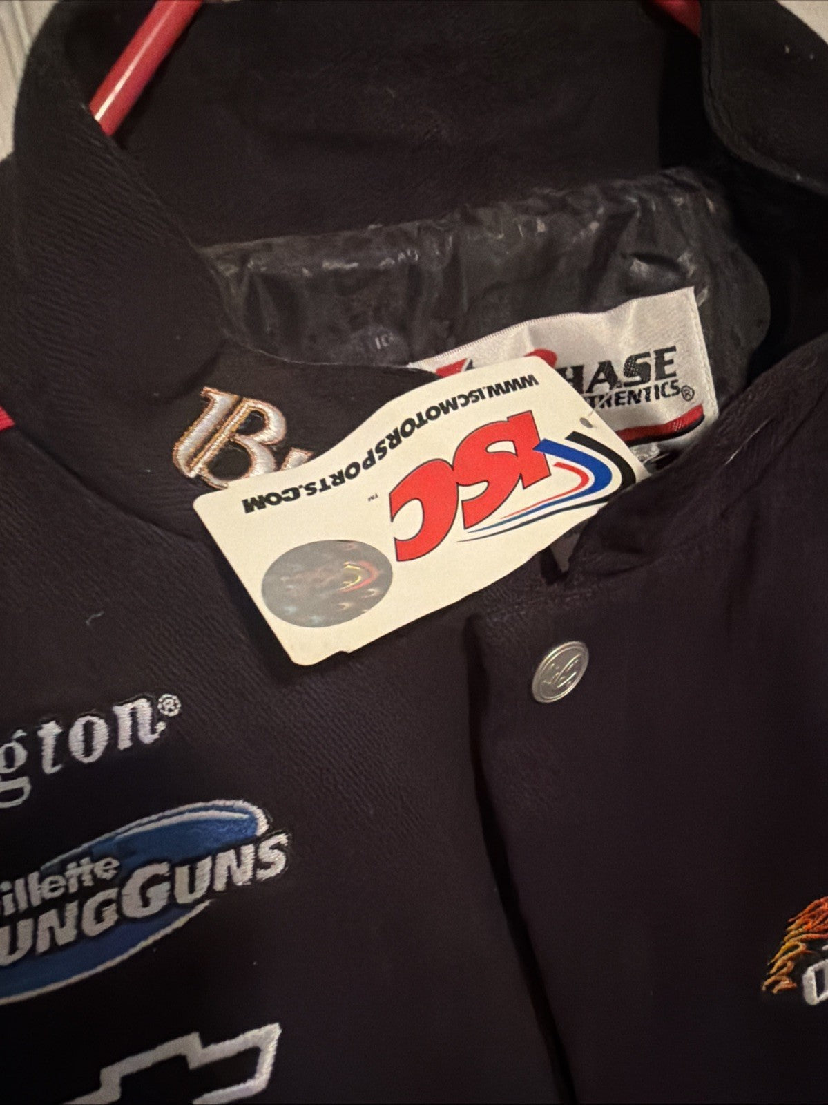 Dale Earnhardt Jr. VTG RARE #8 Budweiser Jacket Black Large Chase Authentics NWT4