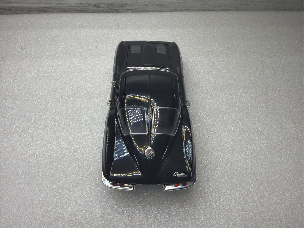 1963 Chevrolet Corvette C2 1/24 Scale Diecast Metal Model - Black No Box  Nice10