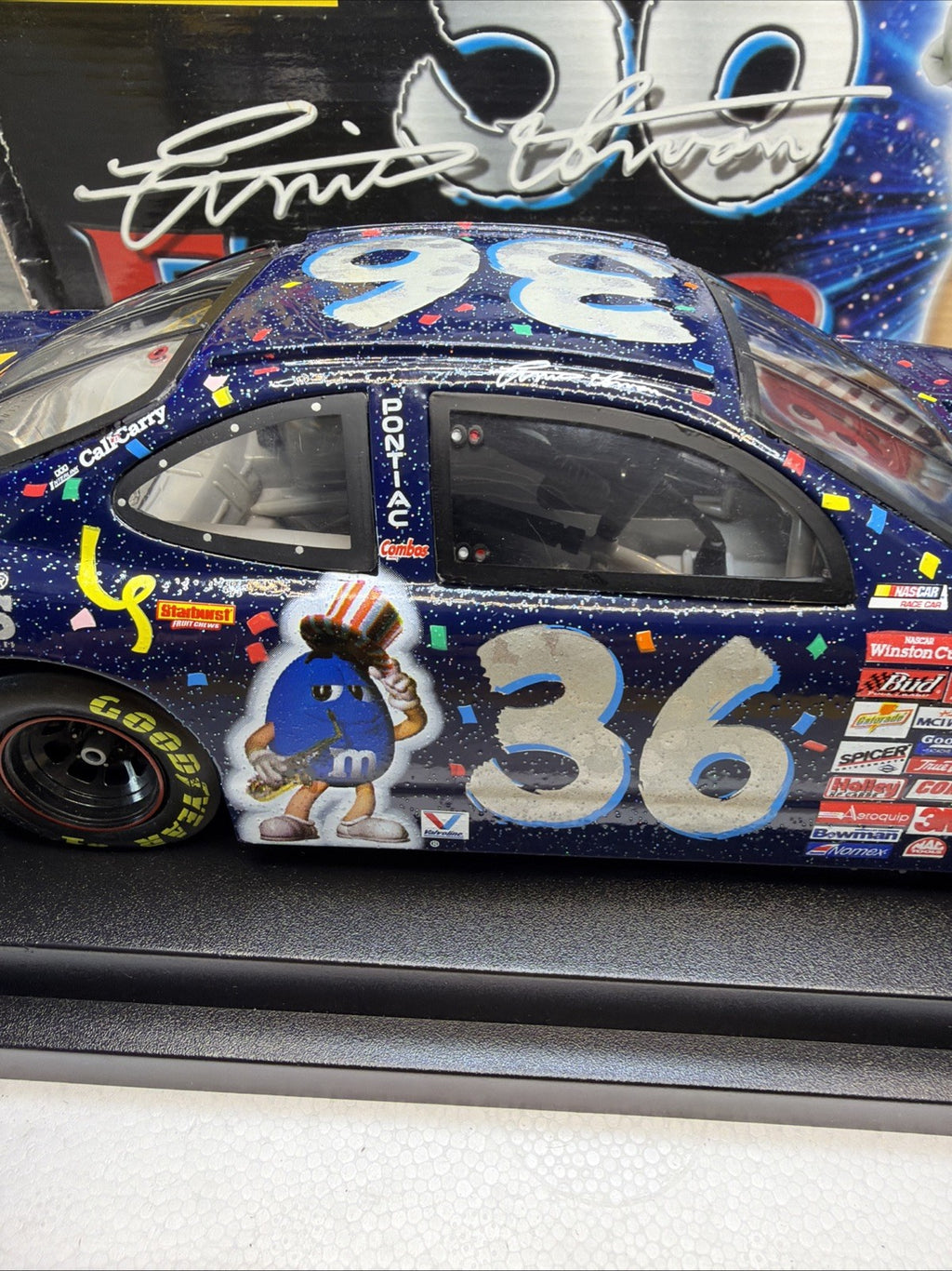 Revell Ernie Irvan 1:18 Scale Diecast 1999 M&M's Millennium Pontiac  1 Of 250815