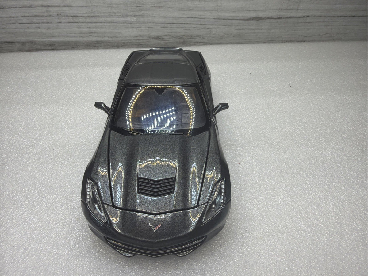 Maisto 2014 Chevrolet Corvette Stingray Grey 1/24 Scale Diecast Car No Box Nice5