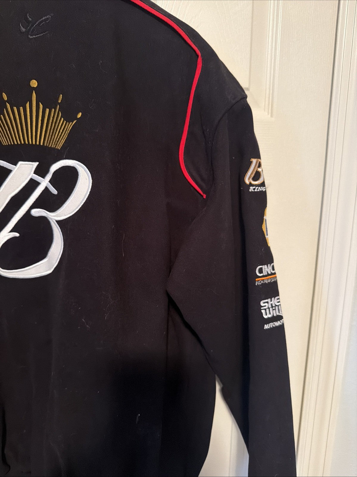 Dale Earnhardt Jr. VTG RARE #8 Budweiser Jacket Black Large Chase Authentics NWT16