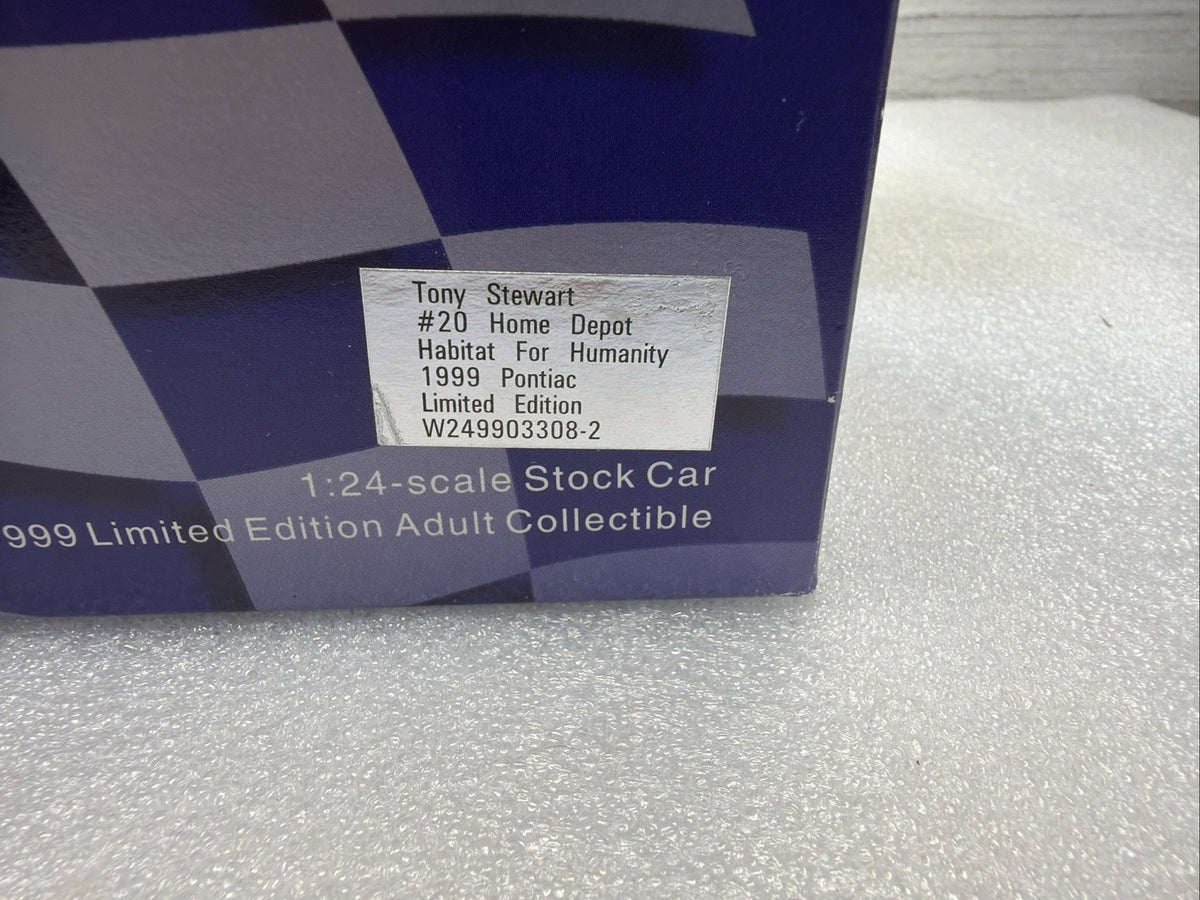 1999 Action Tony Stewart Home Depot Habitat For Humanity 1/24 Ltd Edition New8