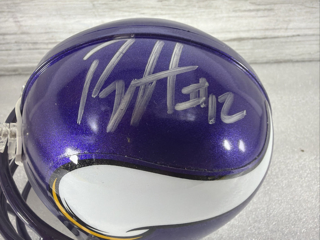 PERCY HARVIN Signed Minnesota Vikings Mini Helmet NO COA PLEASE READ,AUTHENTIC2