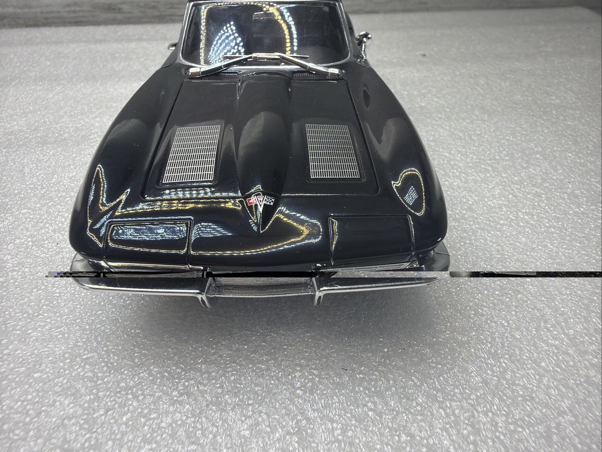 1963 Chevrolet Corvette C2 1/24 Scale Diecast Metal Model - Black No Box  Nice5