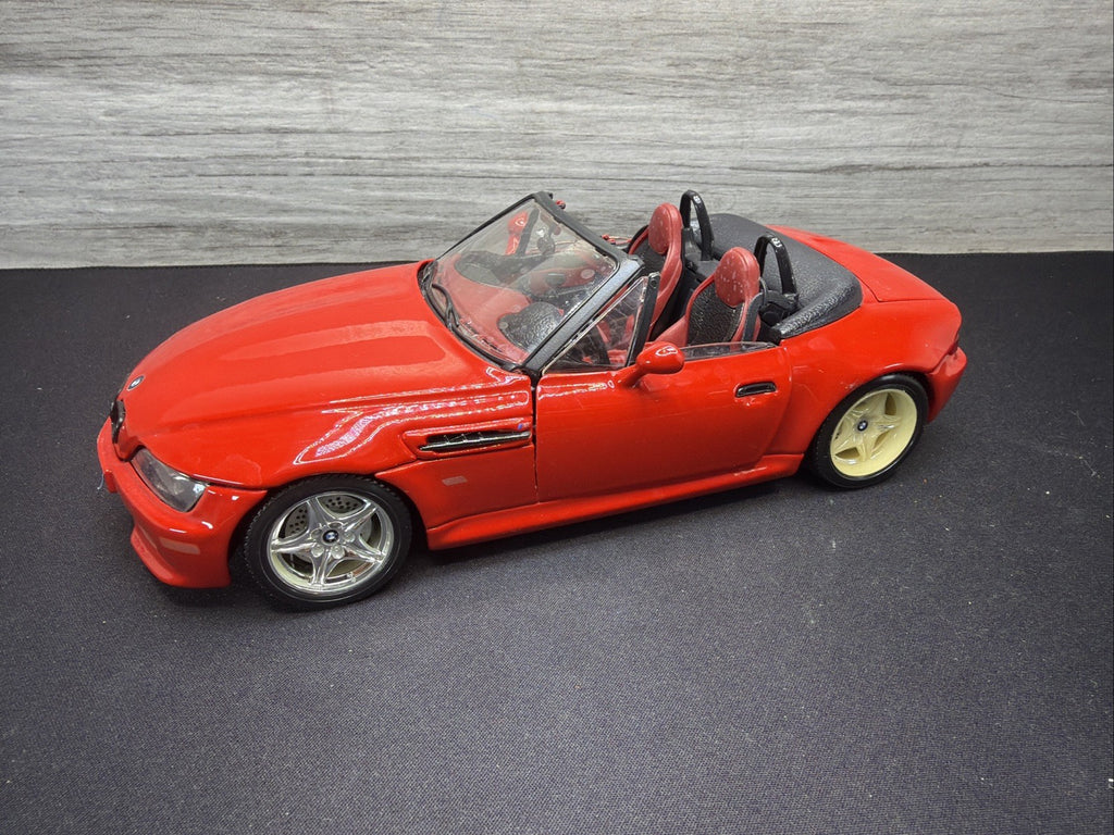 Bburago 1996 BMW M Roadster Convertible Red Scale 1:18 Made Italy No Box Read9