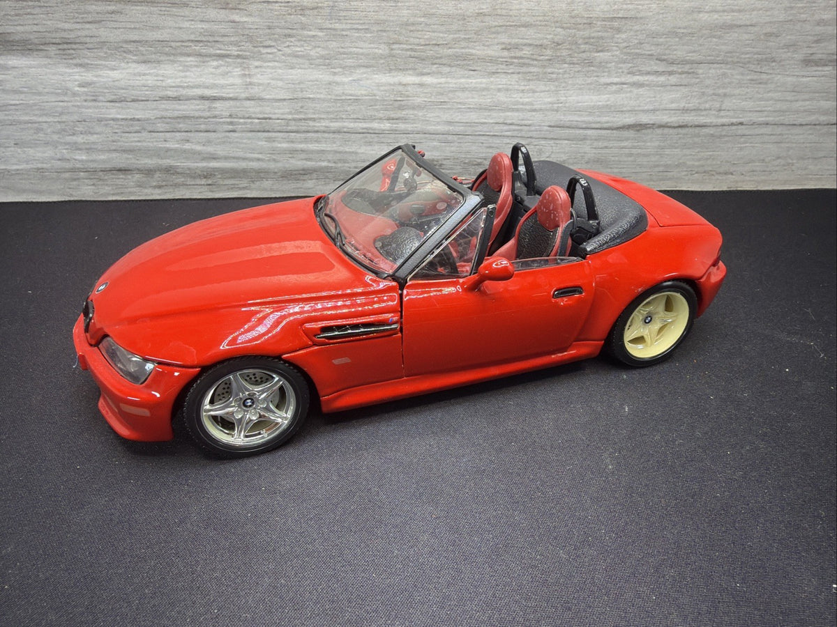 Bburago 1996 BMW M Roadster Convertible Red Scale 1:18 Made Italy No Box Read9
