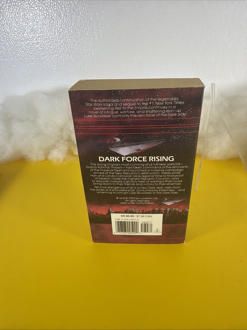Star Wars Dark Force Rising Timothy Zahn 1993 Bantam Books Science Fiction3