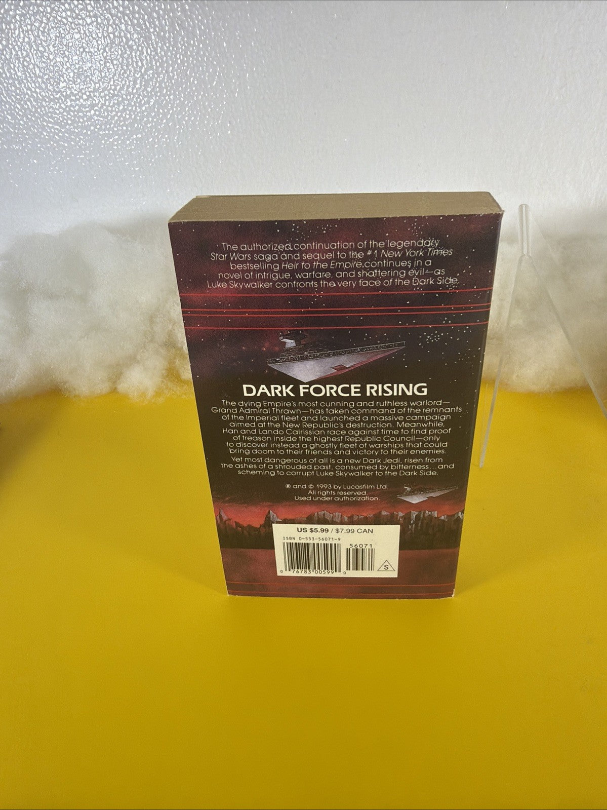 Star Wars Dark Force Rising Timothy Zahn 1993 Bantam Books Science Fiction3