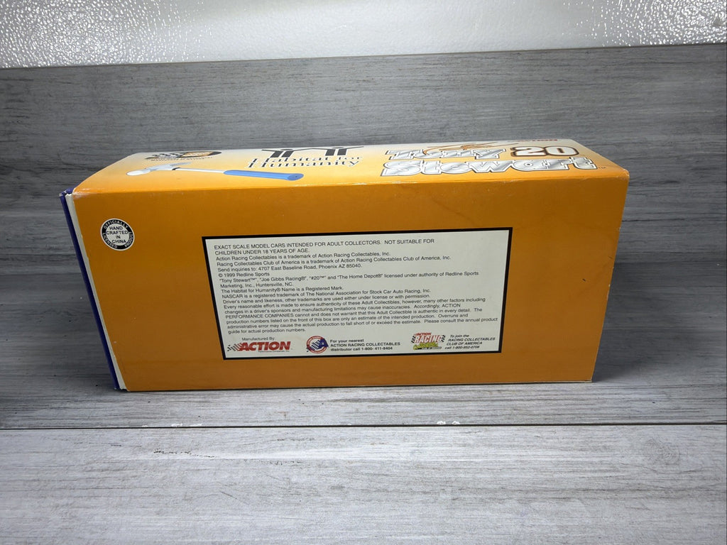 Action 1999 Habitat for Humanity , Home Depot 1:18 Pontiac #20 Tony Stewart  New19