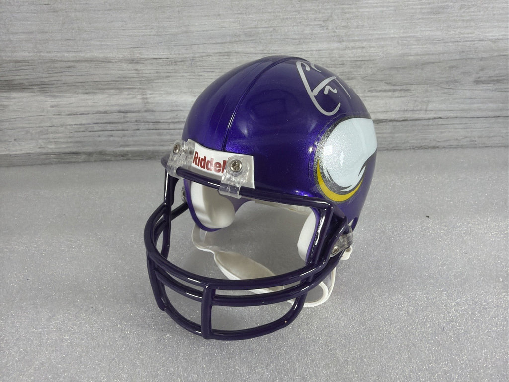 CHRISTIAN PONDER Signed MN  Vikings Mini Helmet NO COA PLEASE READ,AUTHENTIC3
