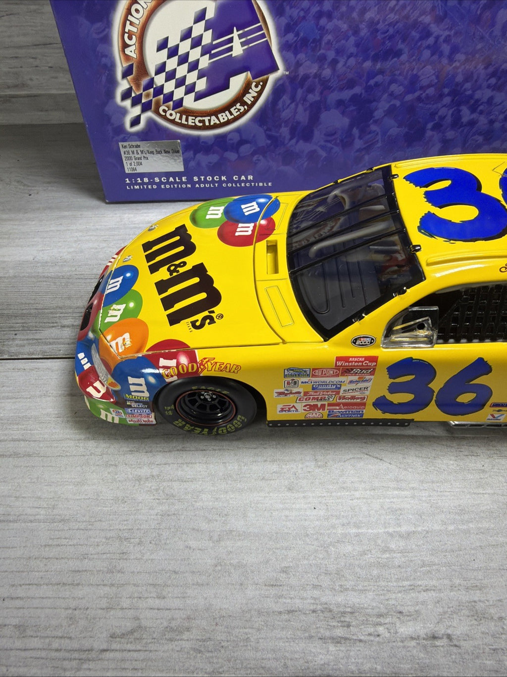 2000 Ken Schrader Action #36 M&M's Keep Back New Driver Pontiac 1:18 1/2004 Rare7