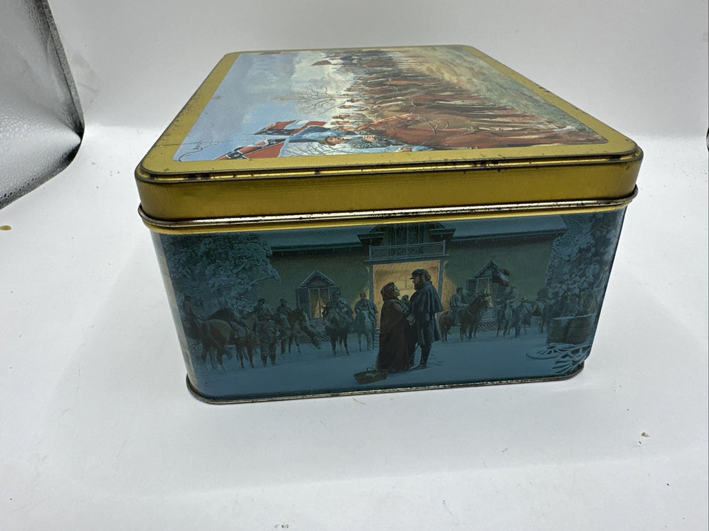 Mort Kunstler Ltd Edition Civil War Collectible Metal Box With 15 Cards  6x8x32