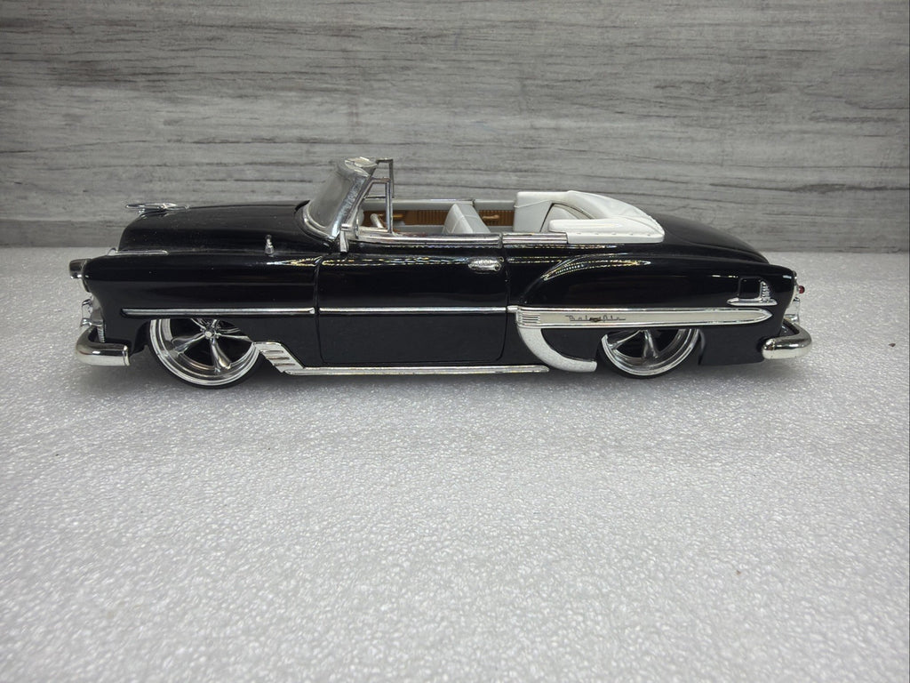 Jada Toys Dub Street Low 1:24 Scale BLACK 1953 Chevy Bel Air Convertible  NO BOX7