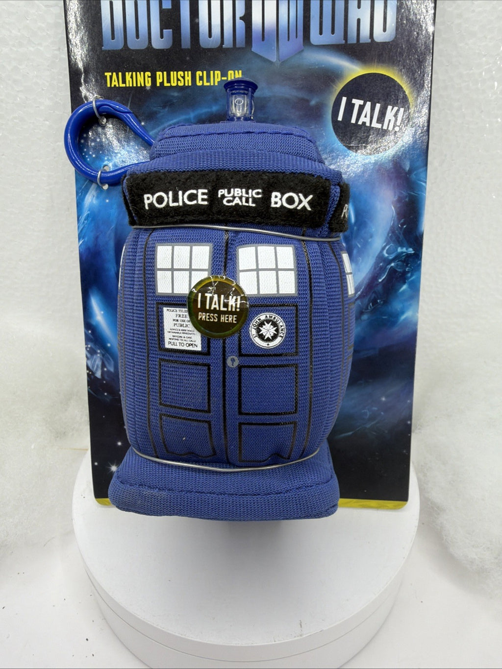 New Doctor Who Talking 4” Clip On Soft Plush Toy Tardis BBC TV Show Not Working1