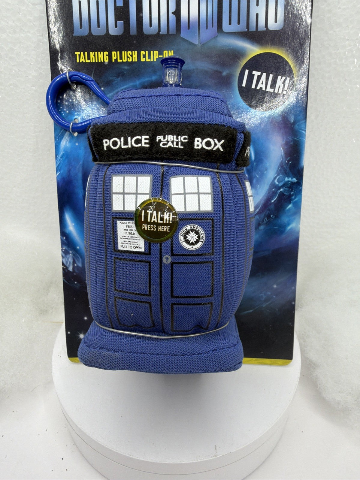 New Doctor Who Talking 4” Clip On Soft Plush Toy Tardis BBC TV Show Not Working1