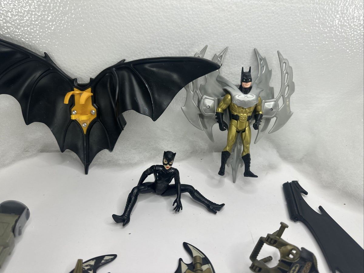 Used Vintage Batman Kenner figures lot Wings Missiles Etc 1990’s Characters Used8