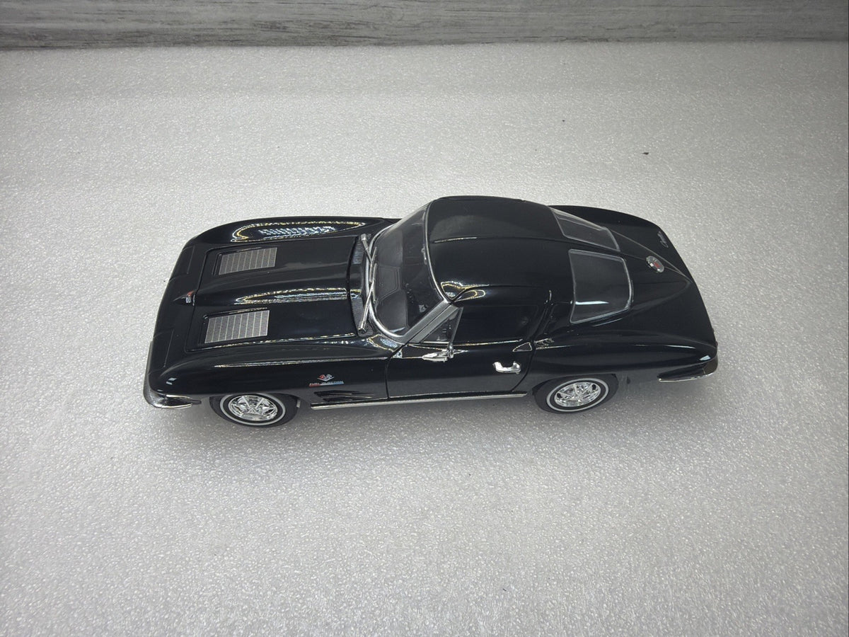 1963 Chevrolet Corvette C2 1/24 Scale Diecast Metal Model - Black No Box  Nice8