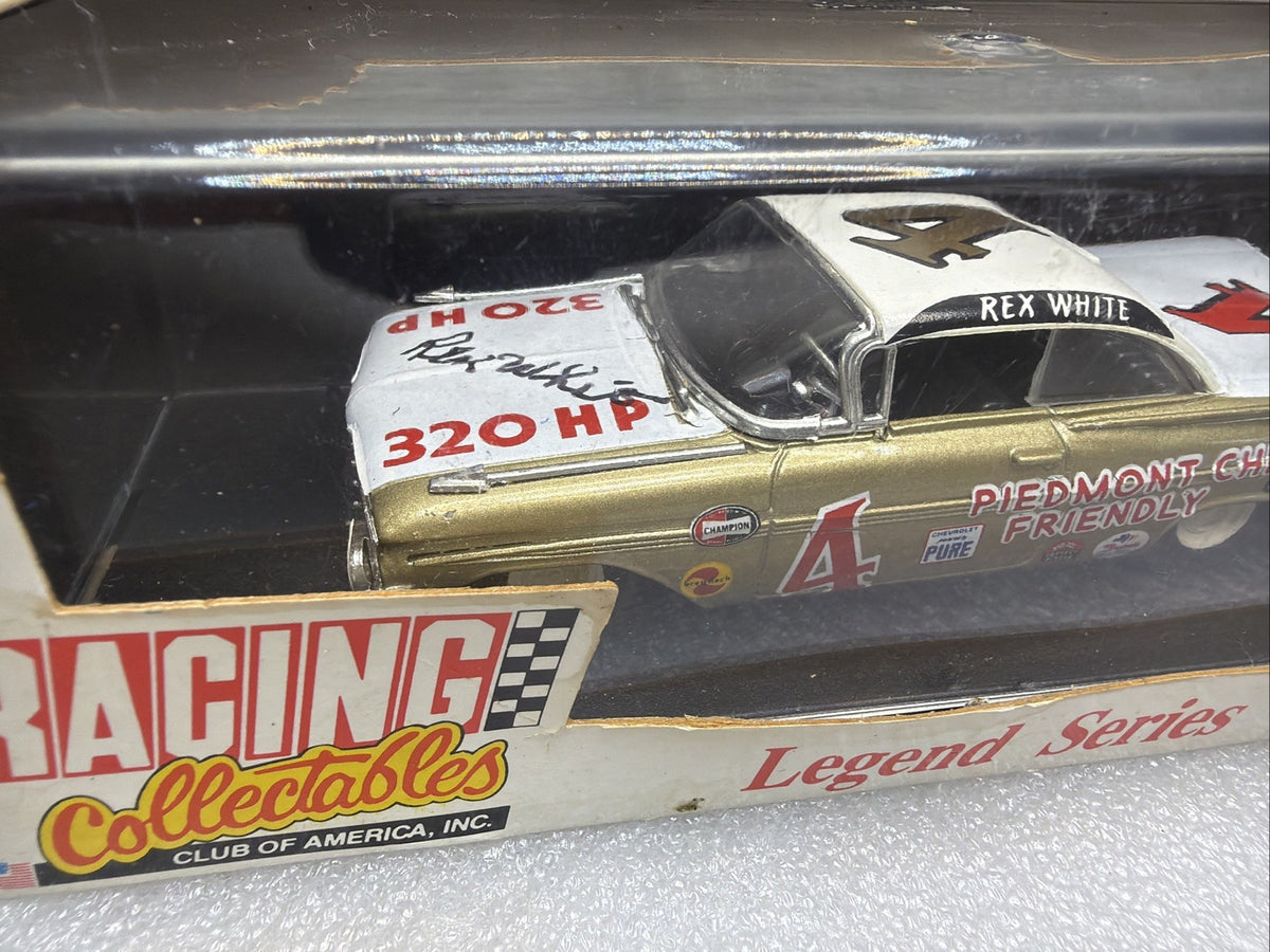 RARE QUARTZO  Rex White #4 Piedmont Chev  1959  diecast 1/43 SIGNED IN BOX1
