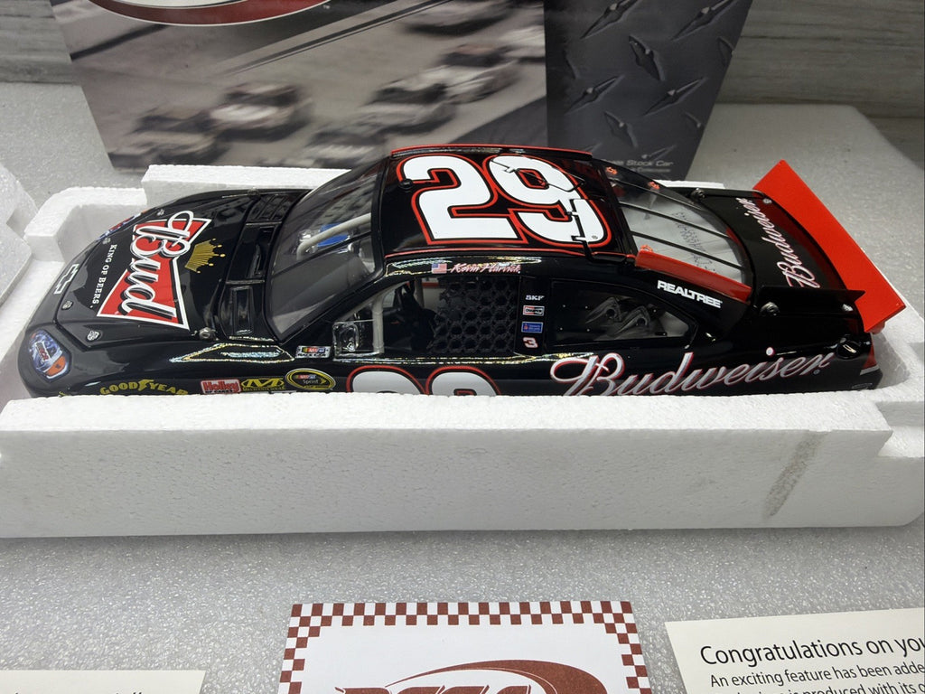 RARE Kevin Harvick 1/24 Elite 2011  #29 Budweiser Impala 313 of 440  New  W/COA1