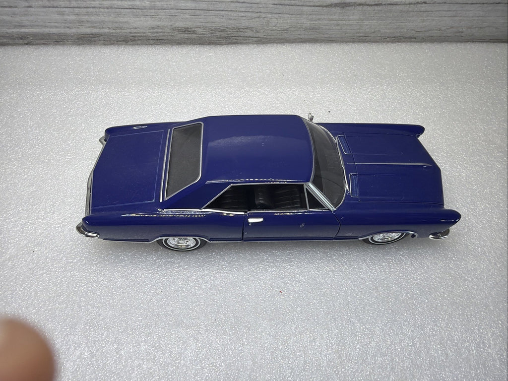 1965 BUICK RIVIERA GRAND SPORT HARD TOP WELLY 24072 1/24 DIECAST CAR BLUE NO BOX2