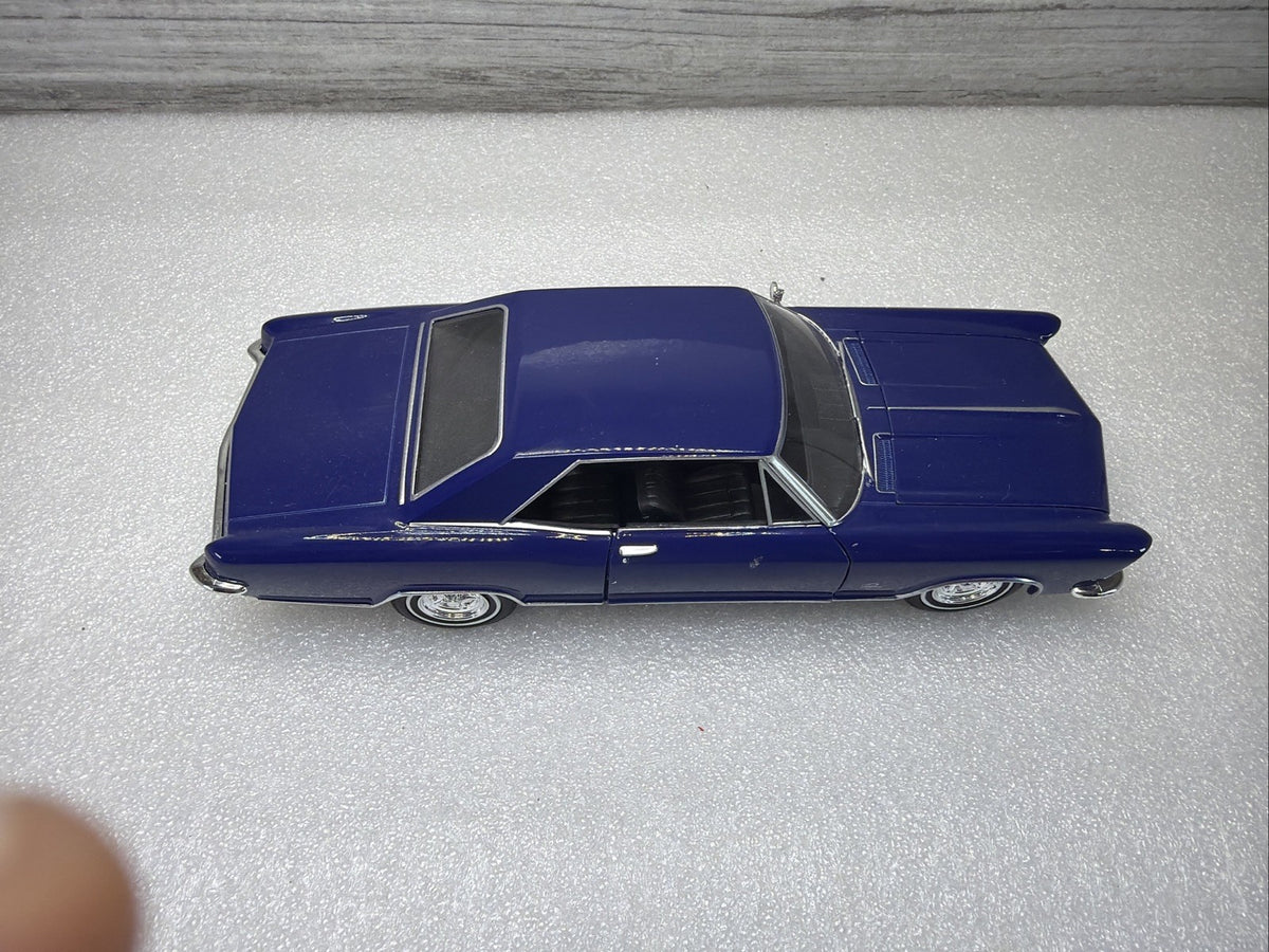 1965 BUICK RIVIERA GRAND SPORT HARD TOP WELLY 24072 1/24 DIECAST CAR BLUE NO BOX2