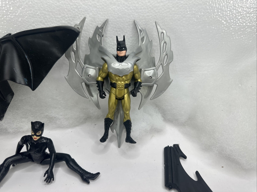 Used Vintage Batman Kenner figures lot Wings Missiles Etc 1990’s Characters Used2