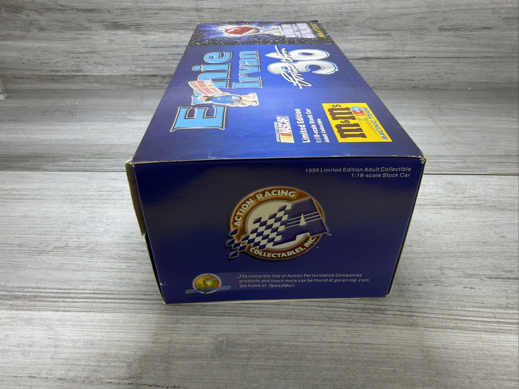 1999 Action 1/18 #36 Ernie Irvan M&M’s Pontiac Millennium 1/2508 New Rare17