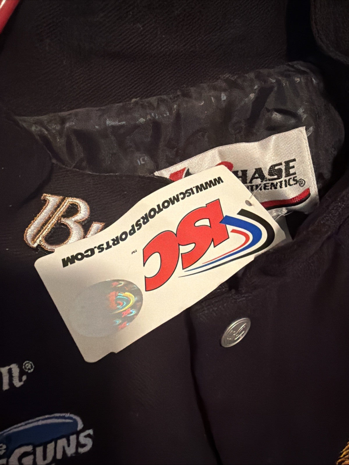 Dale Earnhardt Jr. VTG RARE #8 Budweiser Jacket Black Large Chase Authentics NWT3