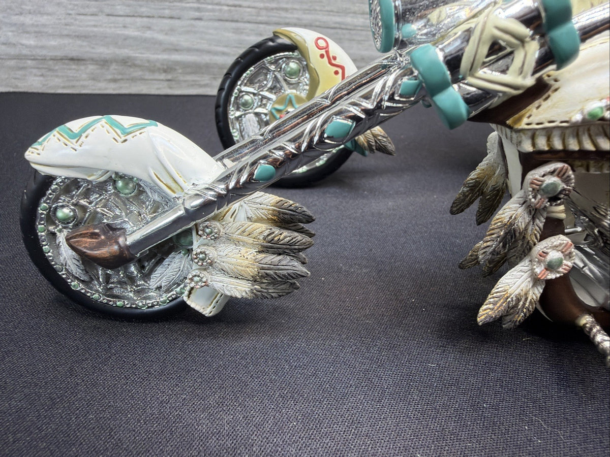 Vintage Bradford Exchange ‘Mystic Cruiser' Indian Native American Motorcycle X212