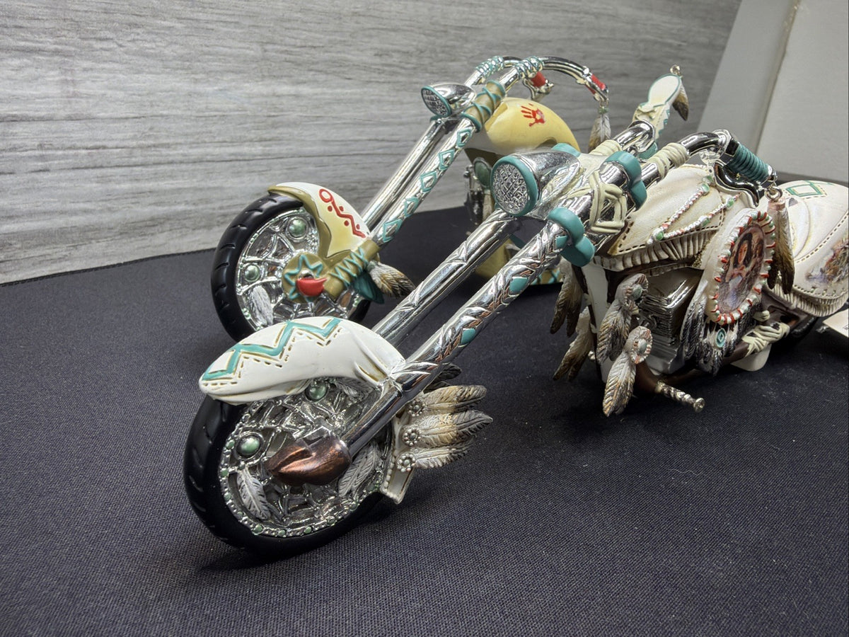 Vintage Bradford Exchange ‘Mystic Cruiser' Indian Native American Motorcycle X221