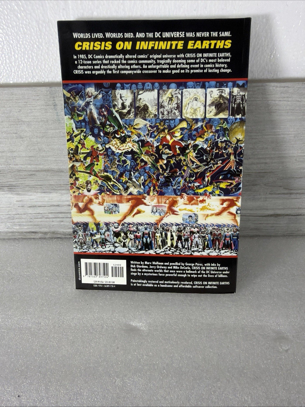 DC Comics Crisis on Infinite Earths by Marv Wolfman (Trade Paperback, 2000) VGC2