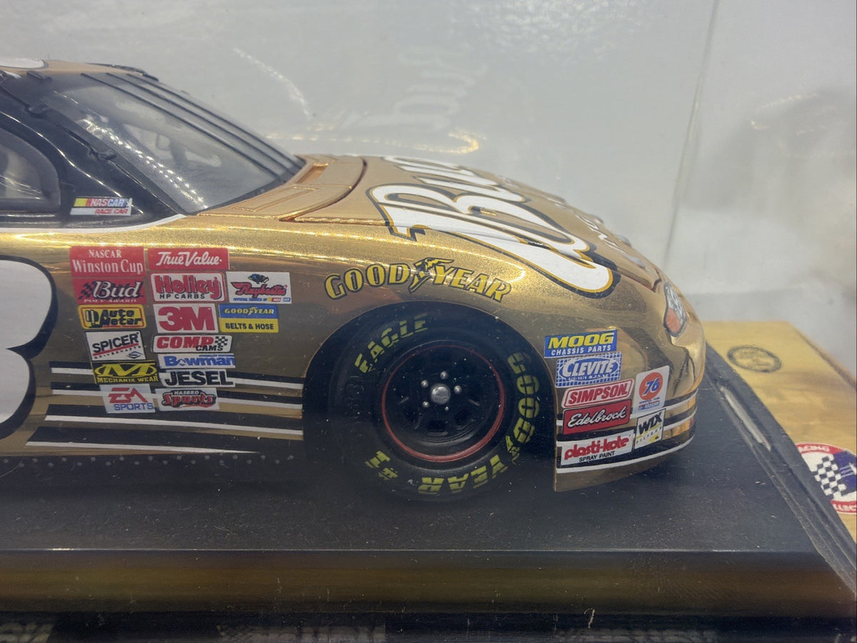 DALE EARNHARDT JR. #8 BUDWEISER 2001 24K GOLD 1/24 SCALE M.CARLO 1/2000 New12