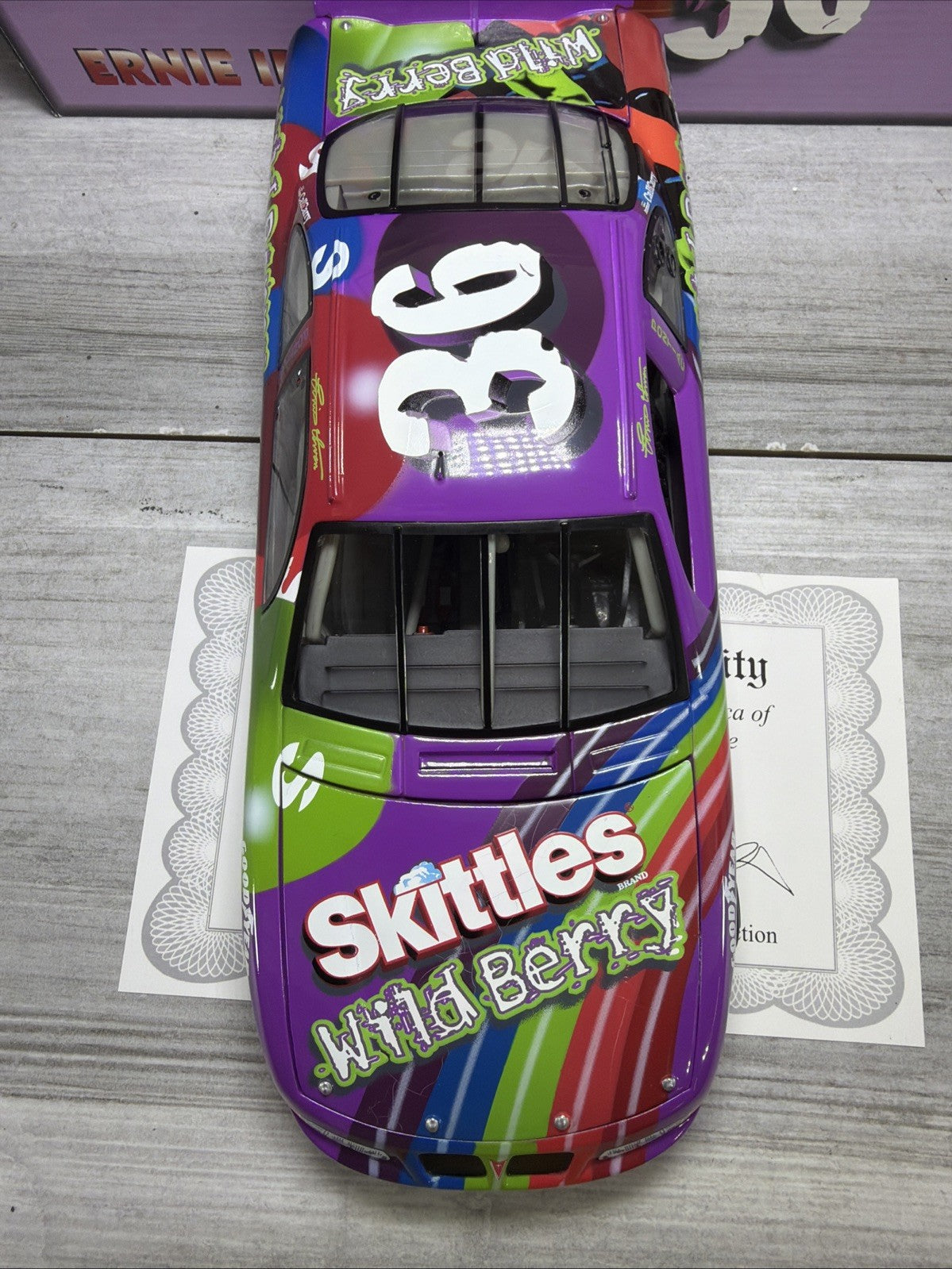 REVELL Ernie Irvan 1998 Wild Berry Skittles Pontiac 1/18 Scale 1 of 3120 New7
