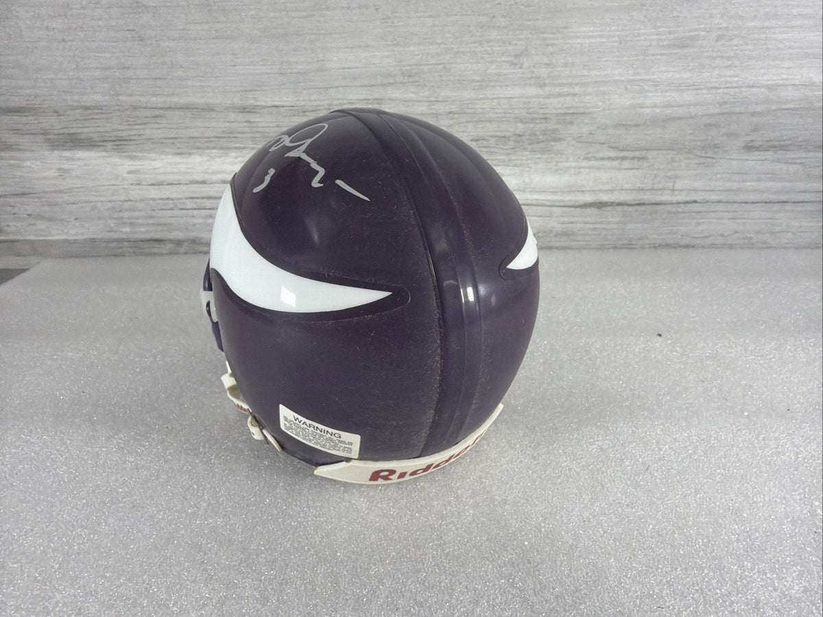 JEFF GEORGE  Signed Minnesota Vikings Mini Helmet NO COA PLEASE READ,AUTHENTIC3