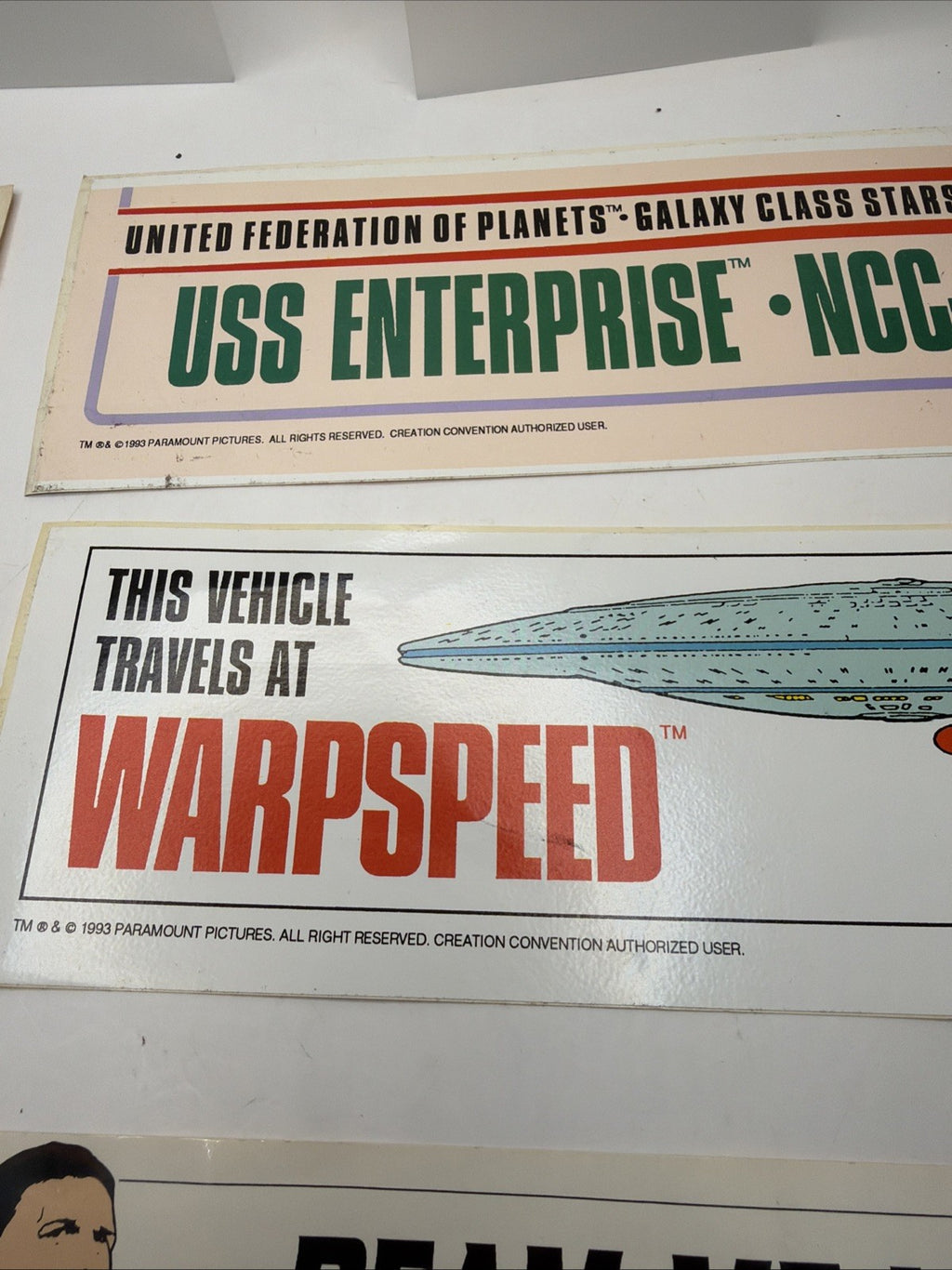Star Trek Vintage Convention Large Bumper Stickers 1993 Lot Of 67