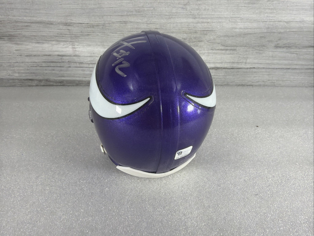 PERCY HARVIN Signed Minnesota Vikings Mini Helmet NO COA PLEASE READ,AUTHENTIC9