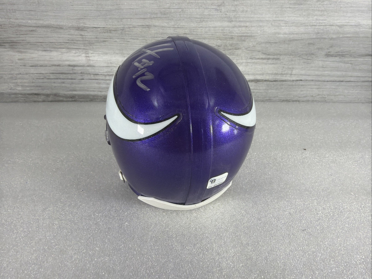 PERCY HARVIN Signed Minnesota Vikings Mini Helmet NO COA PLEASE READ,AUTHENTIC9