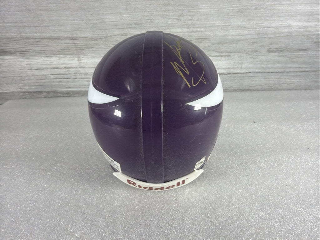 MICHAEL BENNETT  Signed MN  Vikings Mini Helmet NO COA PLEASE READ,AUTHENTIC6