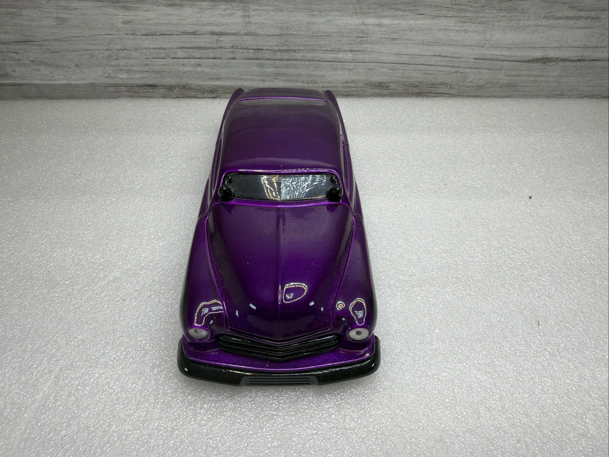 Jada Big Time Kustoms 1:24 Scale Purple 1951 Mercury Black Flames Nice No Box11