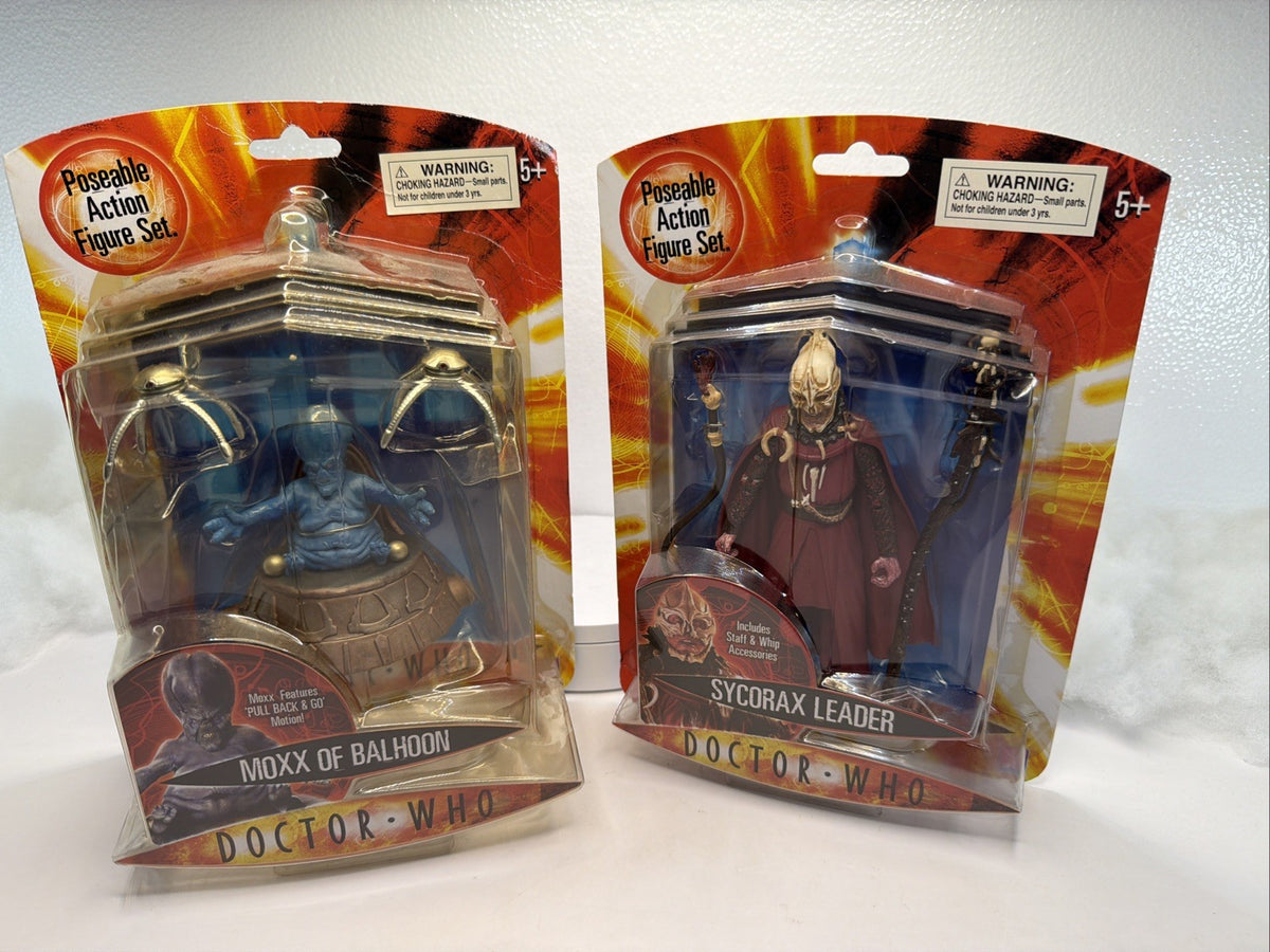 Doctor Who Series 1 Moxx  and Sycorax Leader  Action Figure Set of 2 NEW 20040
