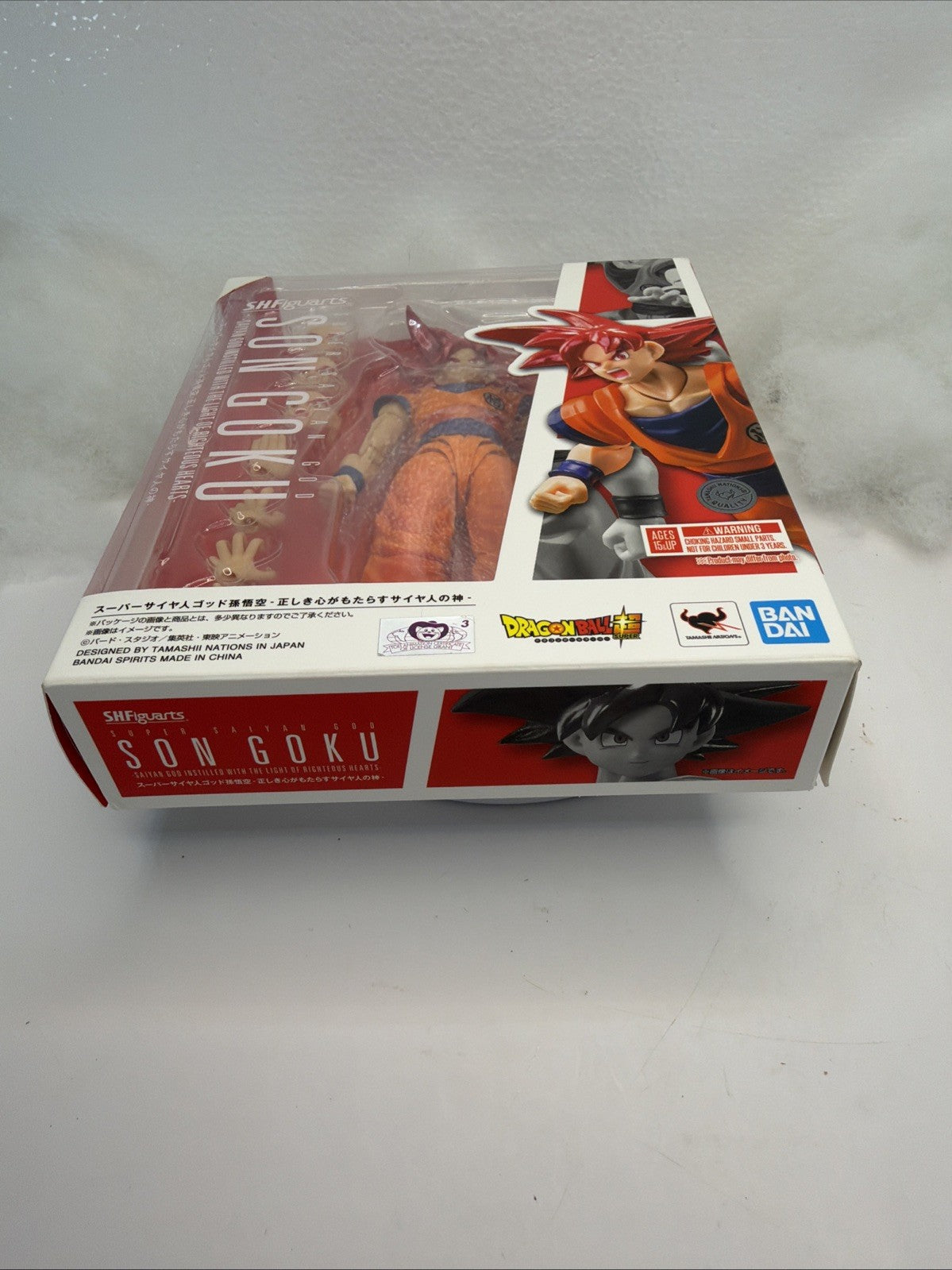 SH Figuarts Super Saiyan God Son Goku the Light of Righteous Hearts USA NEW6