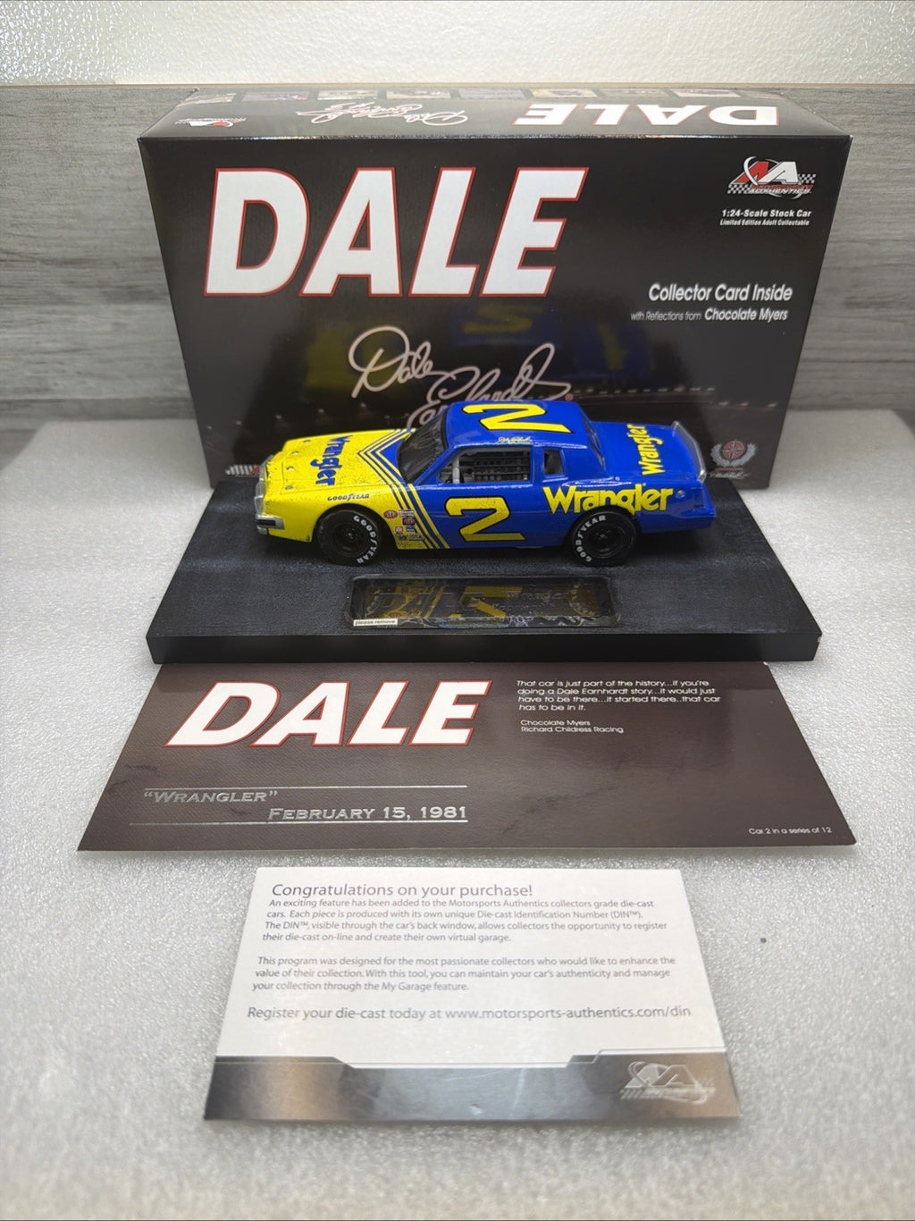 Dale Earnhardt Dale The Movie #2 Wrangler 1981 Grand Prix Car 2/12 LTD EDITION0