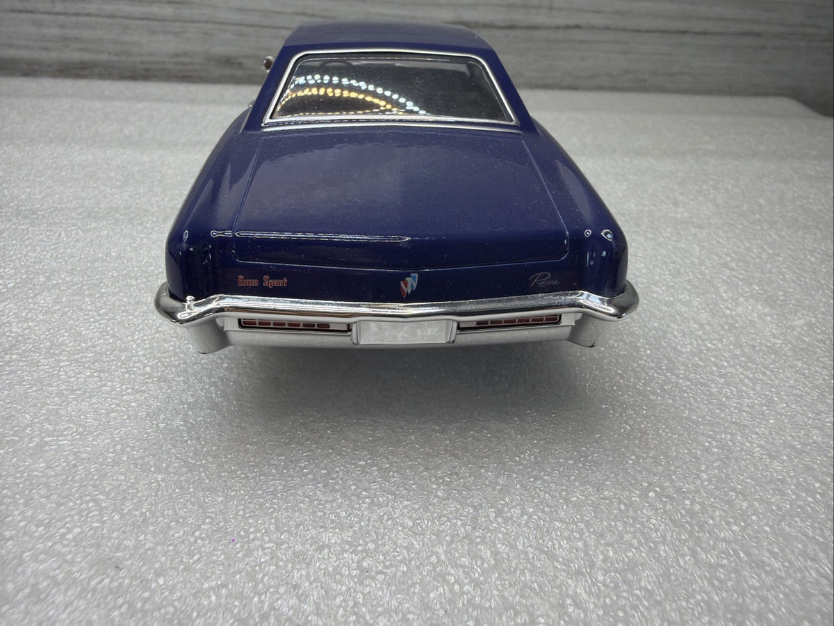 1965 BUICK RIVIERA GRAND SPORT HARD TOP WELLY 24072 1/24 DIECAST CAR BLUE NO BOX7