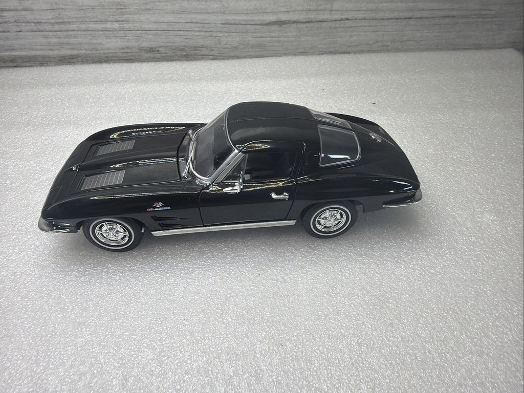 1963 Chevrolet Corvette C2 1/24 Scale Diecast Metal Model - Black No Box  Nice7
